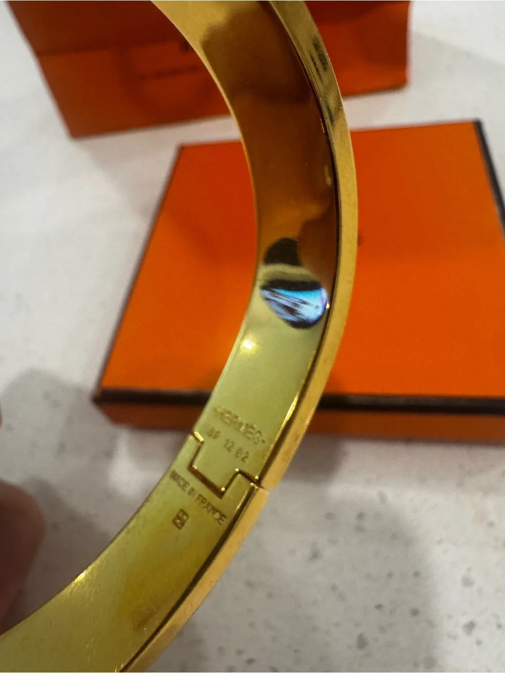 Hermes Gold Clic H Bracelet